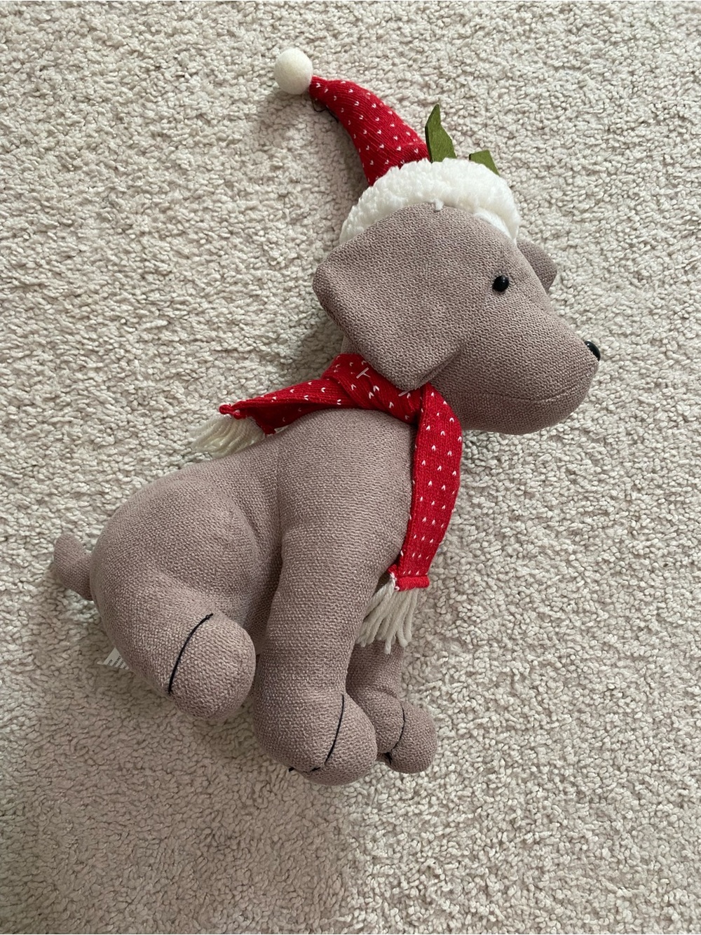 Plush Stuffed Animal Dog Christmas Decorative